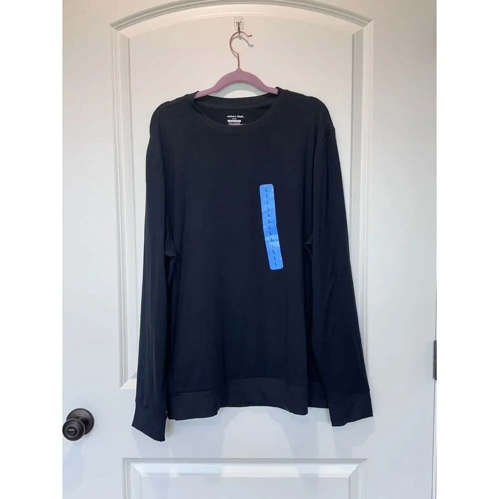 NWT Member's Mark Favorite Soft Pullover Sweatshirt Black Size Large